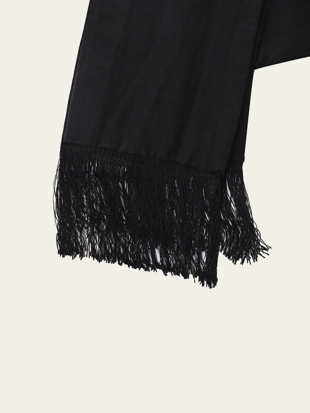 리본빛 Ril Tassel Scarf - Black 상품 이미지 2