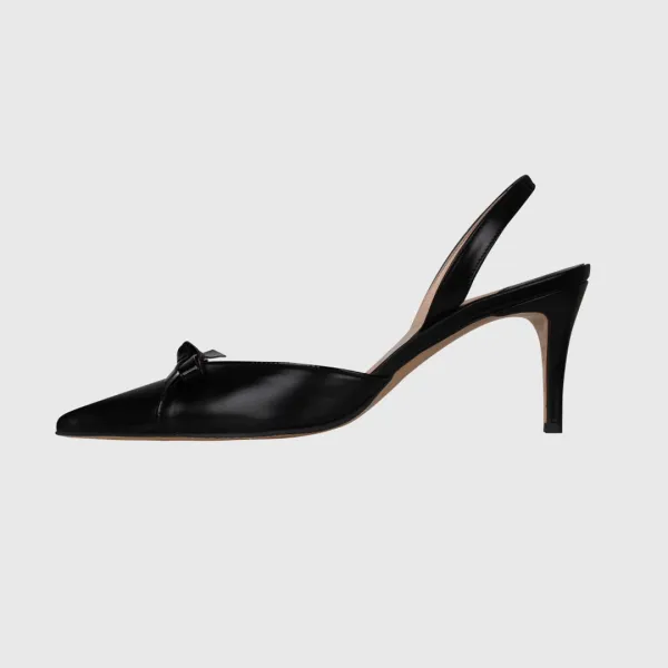 Ribbon Stiletto Slingback Heel