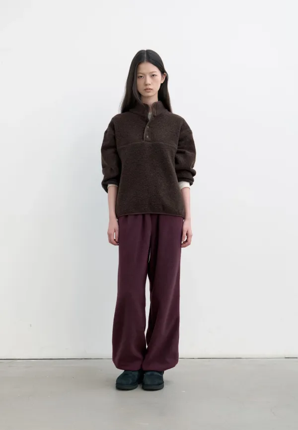 Soft fleece sweatpants (grape)