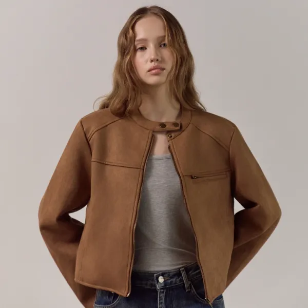 Suede Zip-up Jacket_3Color