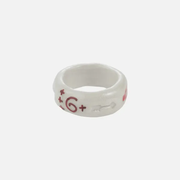 doodle bold ring-white