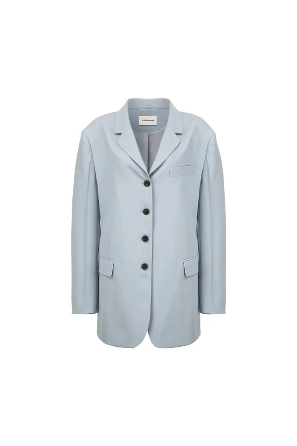 No.4 So Mannish Jacket, Sky Blue