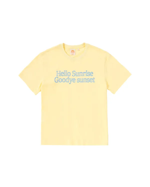 Hello Sunrise Find My B Tee_Light Yellow