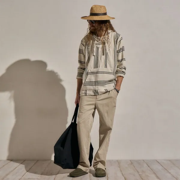 Herringbone Twill Trouser - Flax Pigment