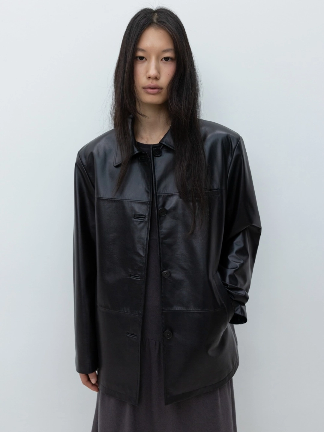 로우클래식 Real Leather Work Jacket_Black 상품 이미지 2