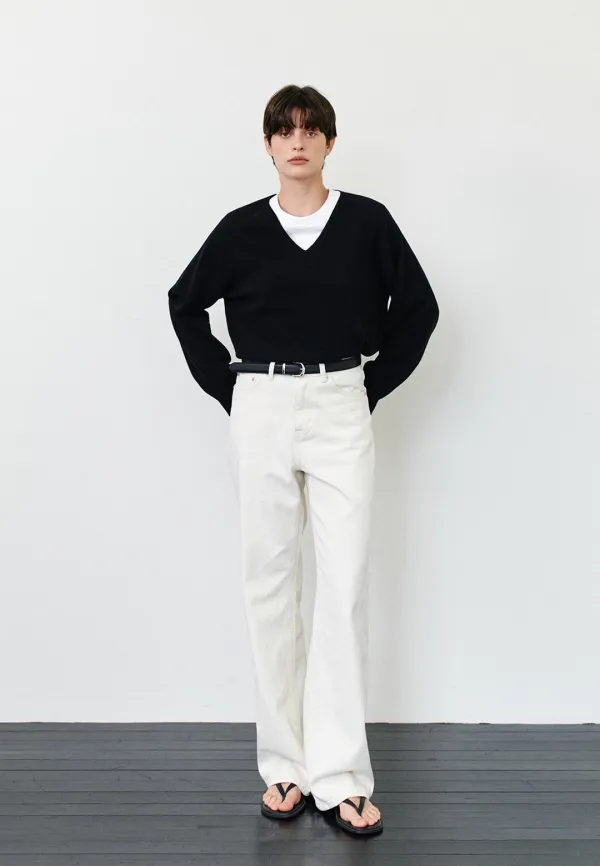 MANHATTAN STRAIGHT FIT DENIM - ECRU