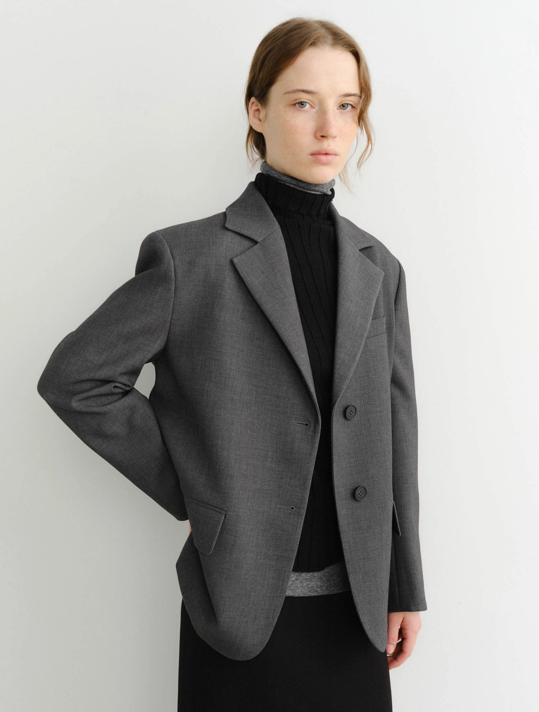 이아 Lowen Jacket (Charcoal) 상품 이미지 3