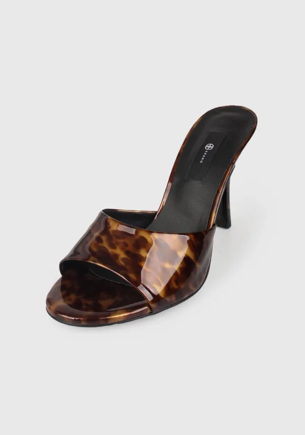 Open Toe Mule Leopard