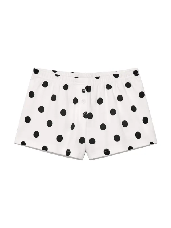 WILD BUTTON SHORTS (DOTTY PEARL)
