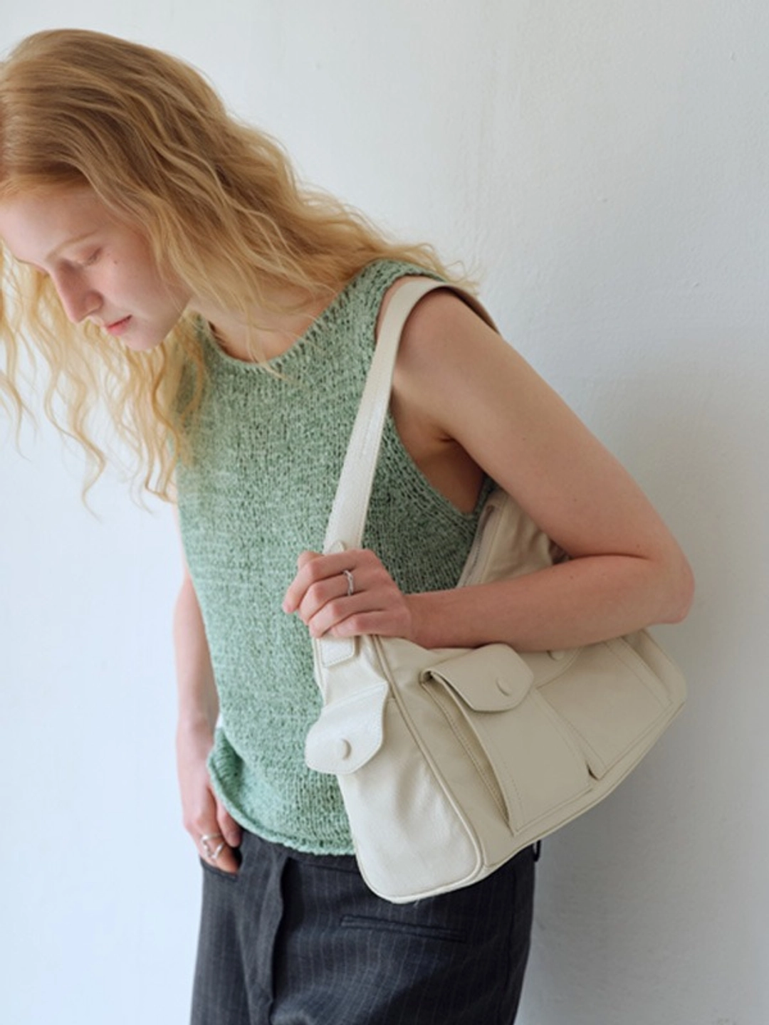 오브히 몬드 호보백 Mond Hobo Bag_Ivory 상품 이미지 2