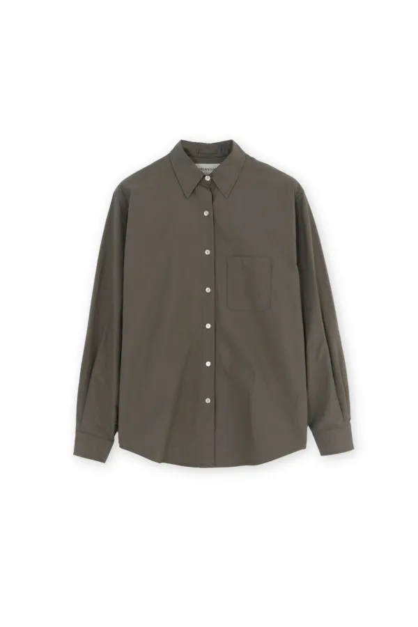 W Steady Shirt, Dark Brown