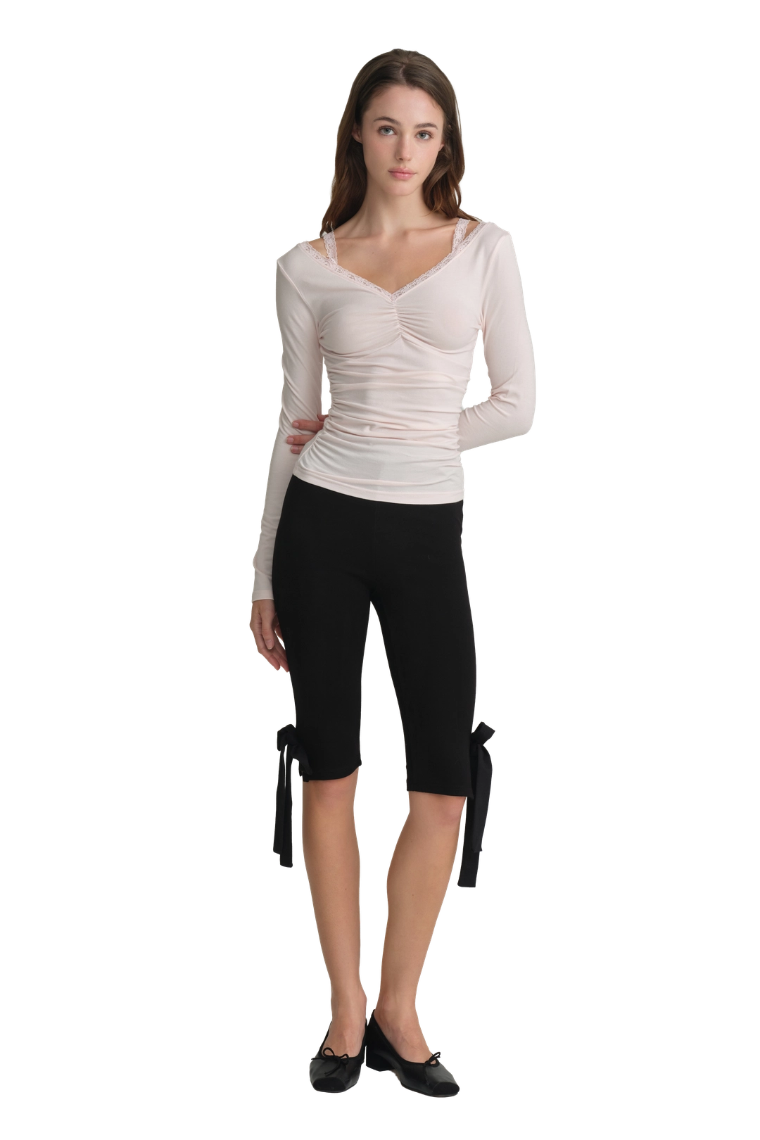 클리시어 Ballerina lace long sleeve, Pink 상품 이미지 1