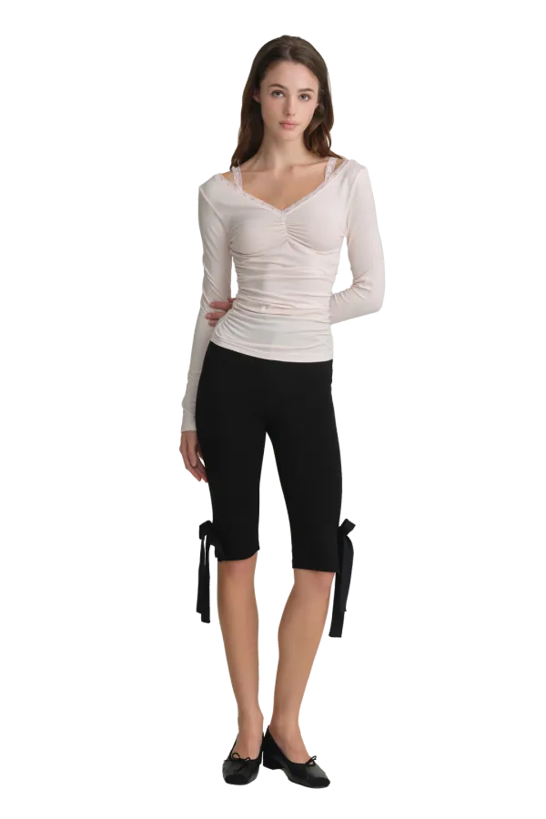 Ballerina lace long sleeve, Pink