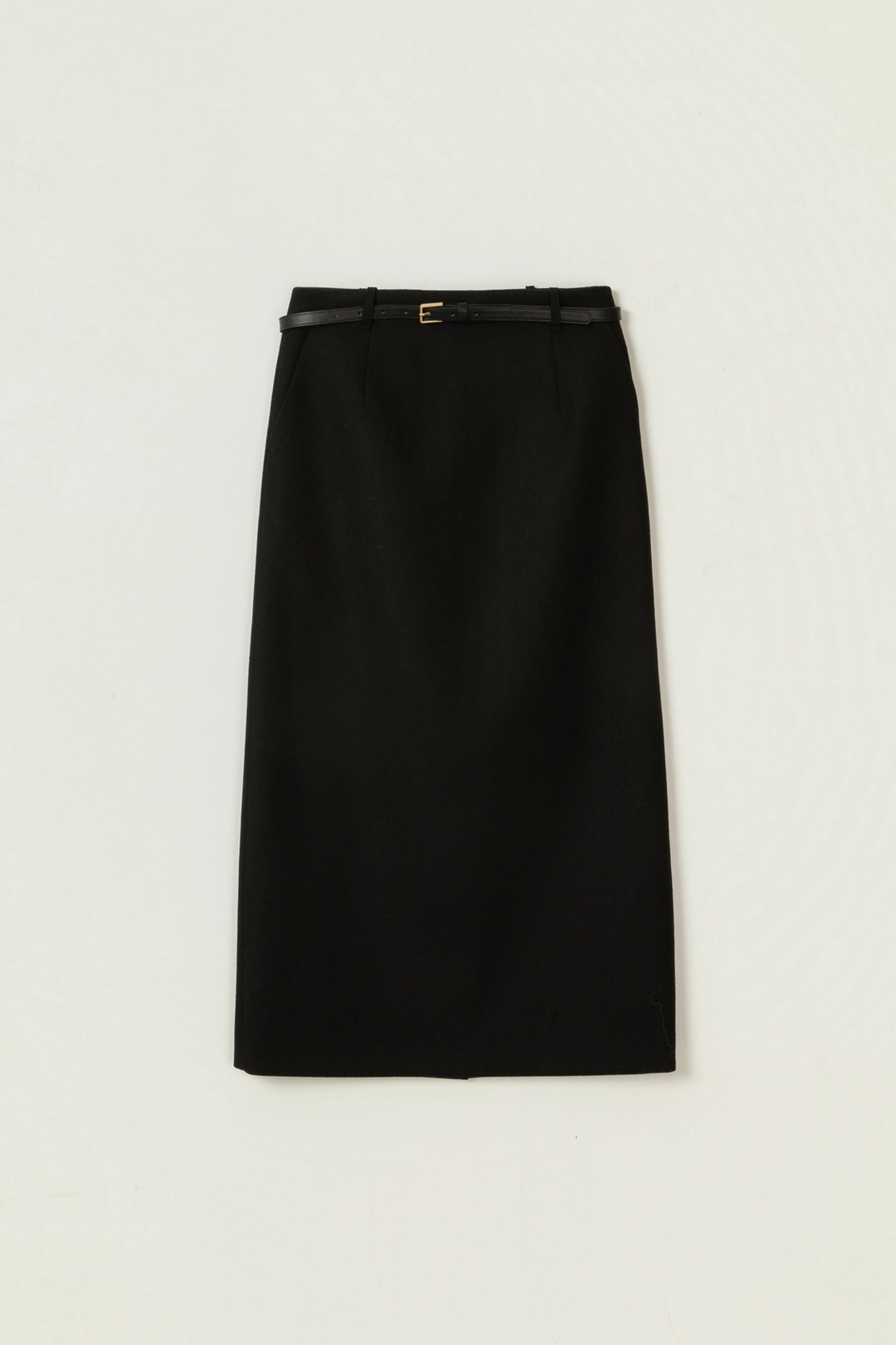 세이지먼트 SERENE WOOL MAXI H-LINE SKIRT (BELT SET)_BLACK  Sold Out 상품 이미지 3