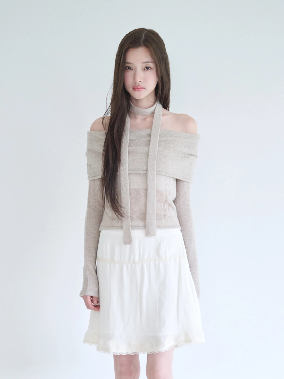 낫유어로즈 Petal knit (Beige) 상품 이미지 2