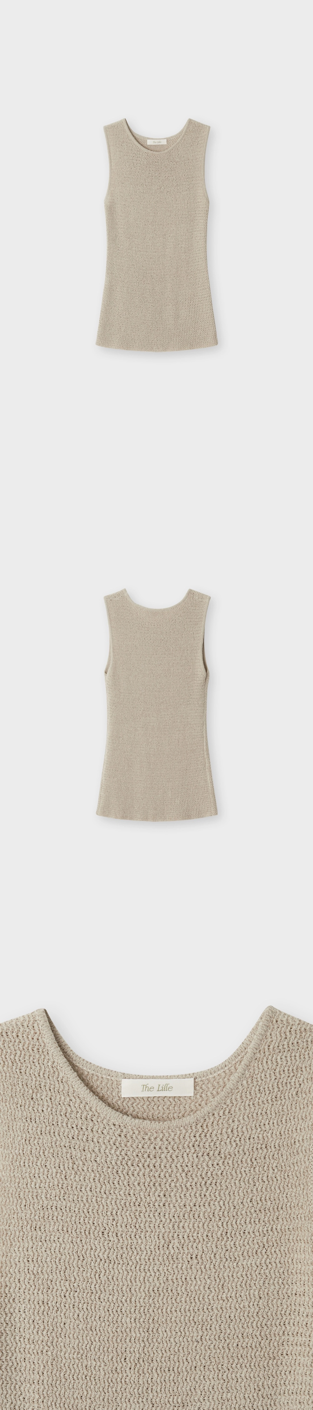 더릴 Melt Sleeveless Knit_Beige 상품 이미지 1