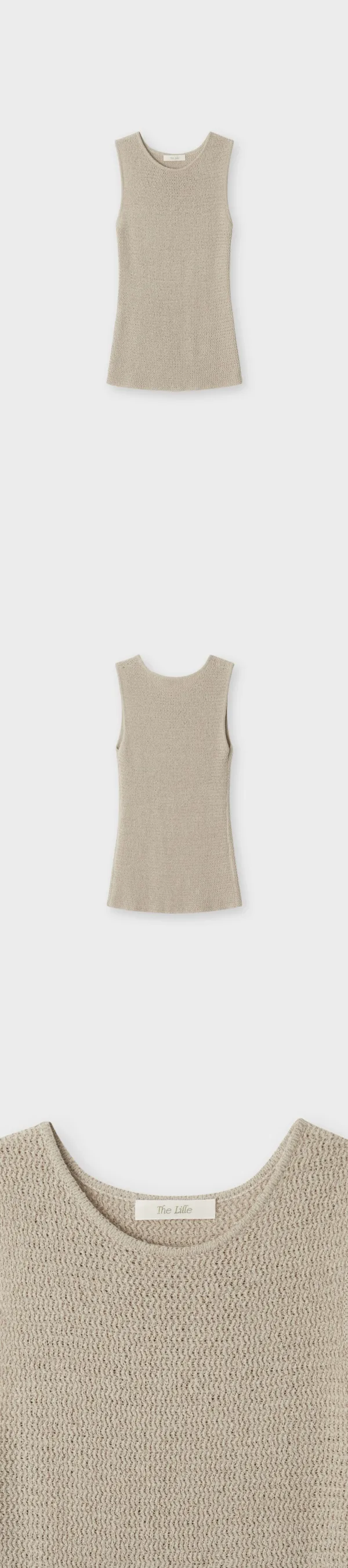 Melt Sleeveless Knit_Beige