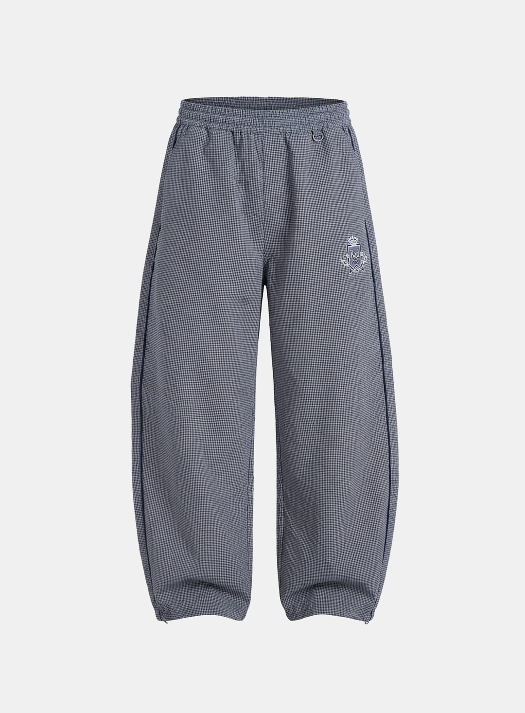 배드블러드 [w-pts26-049] Shield-M Reversible Track Pants - Navy Check 상품 이미지 2