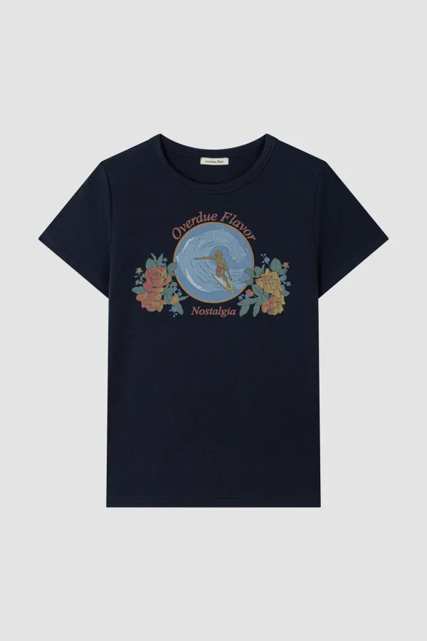 RETRO ARTWORK T-SHIRT_NAVY