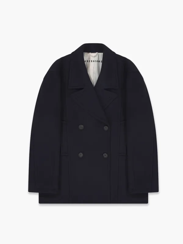 OVERSIZED CASHMERE PEA COAT_navy