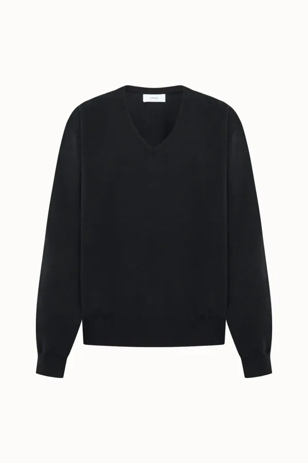 [2차 리오더]Double V-neck Knit Top[LMBESPKN268]-2color