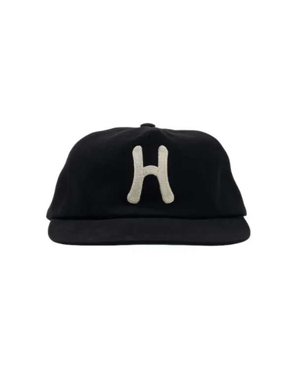 H Logo Chain EMB RX fit 5P Cap_Black