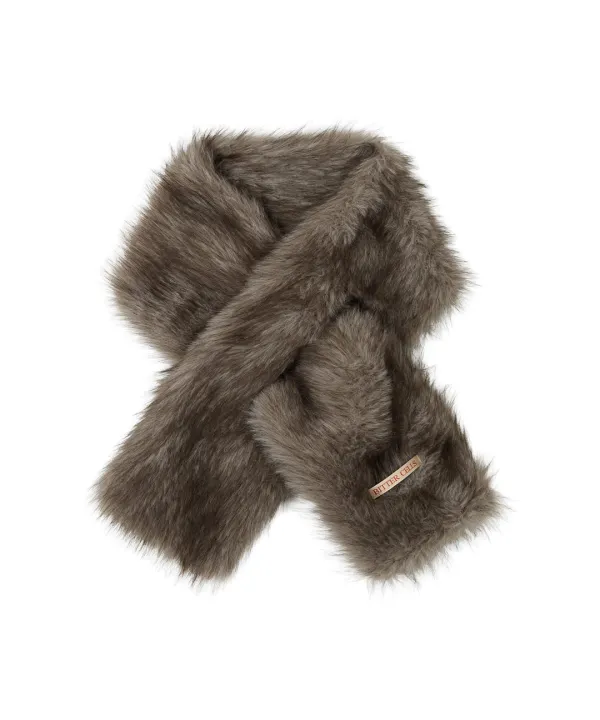 Soft Fur Muffler-Brown