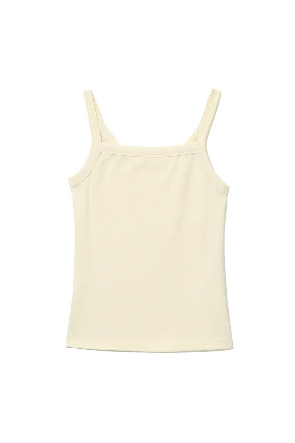 MODAL SLEEVELESS TOP [YELLOW]