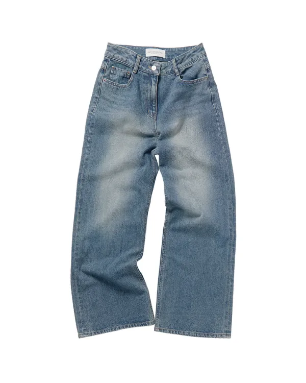kooky denim pants (indigo)