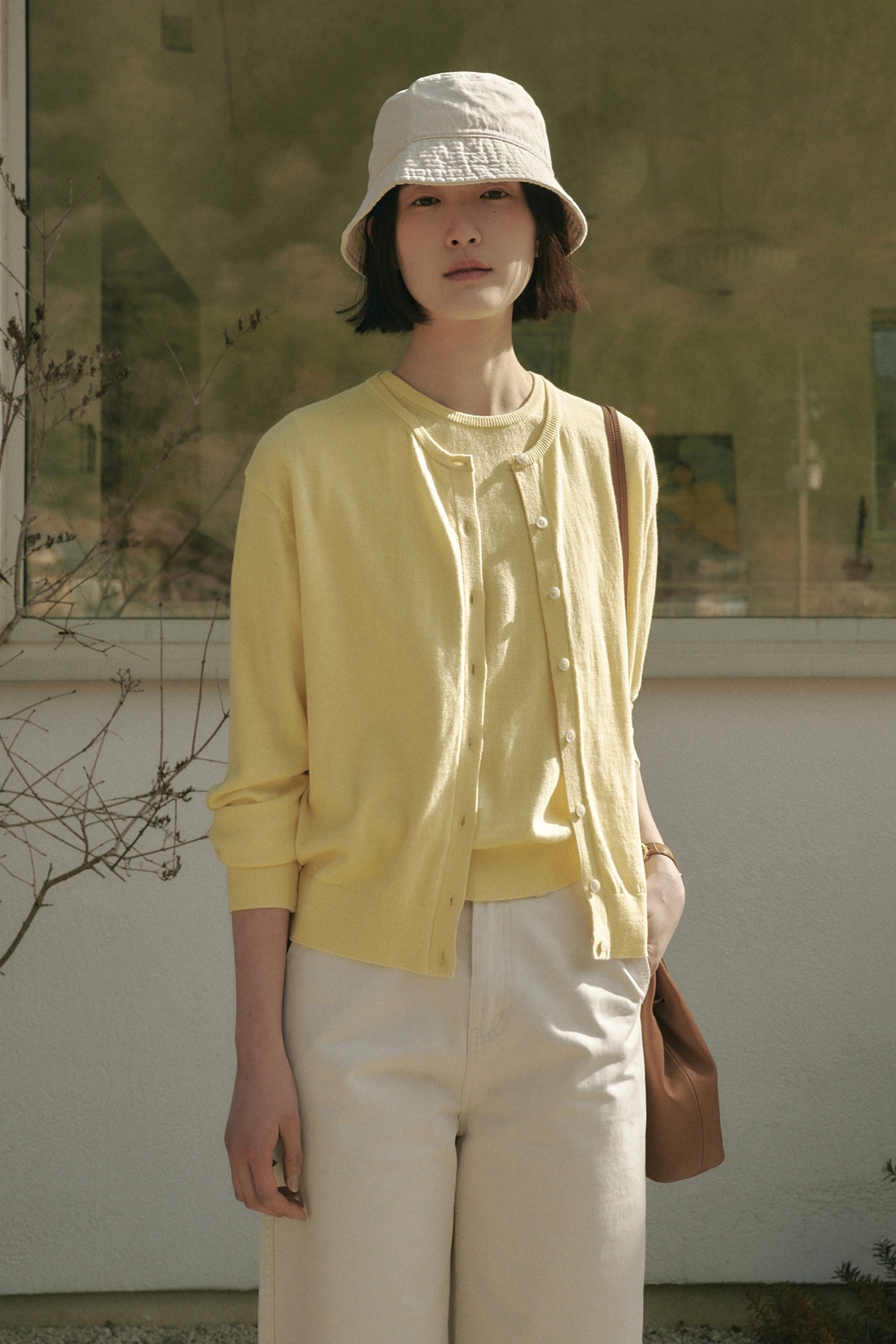 세이지먼트 CLARA COTTON SILK CARDIGAN_YELLOW 상품 이미지 2