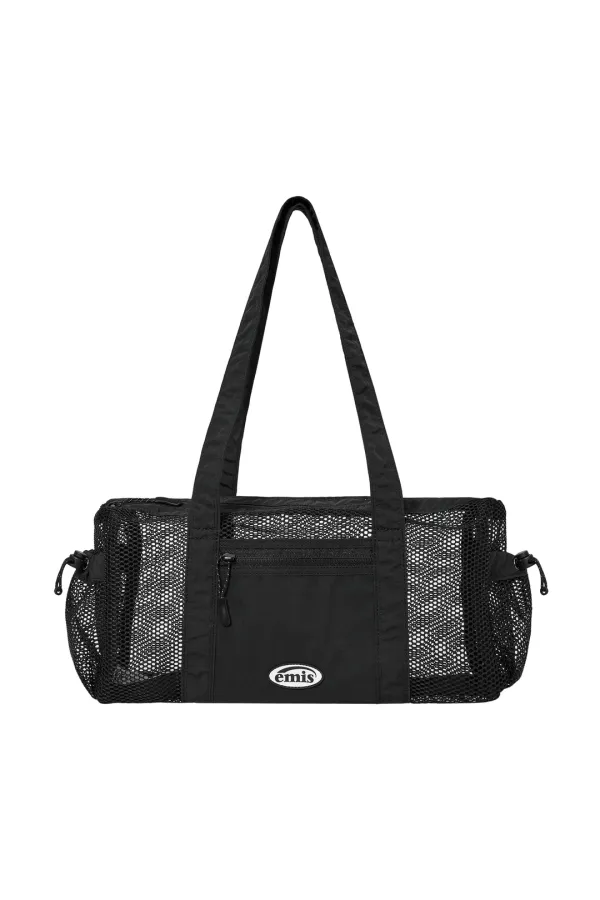 MESH DUFFLE BAG-BLACK