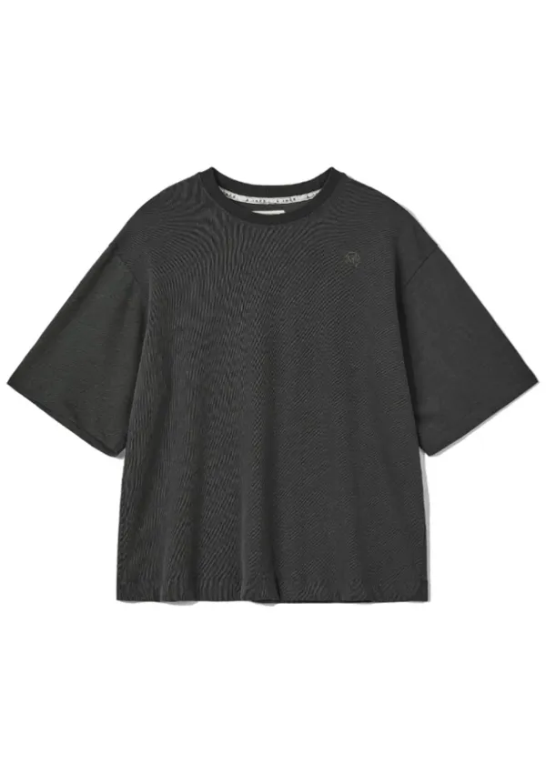 OVERFIT LOGO T-SHIRT_CHARCOAL