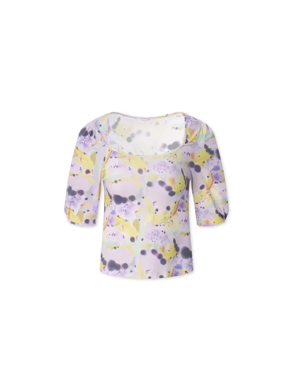 LEAF PUFF TOP PURPLE *예약배송
