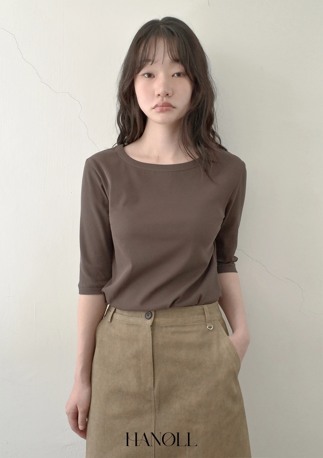 한올 Note Tee (Brown) 상품 이미지 2