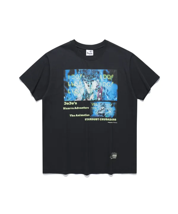 jojo's stardust crusaders jotaro tee [black]
