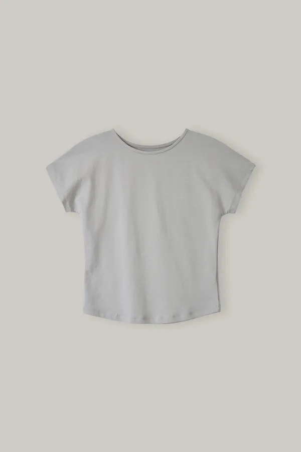 Seamless-Line Tee (Beige Gray)