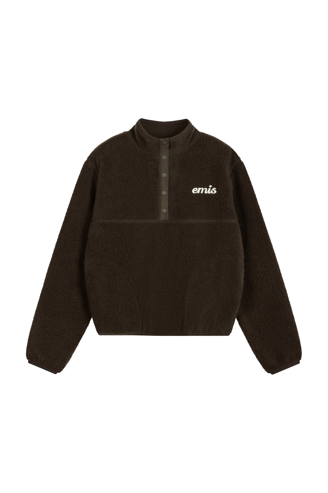 이미스 (W) HALF NECK FLEECE TOP-BROWN 상품 이미지 3