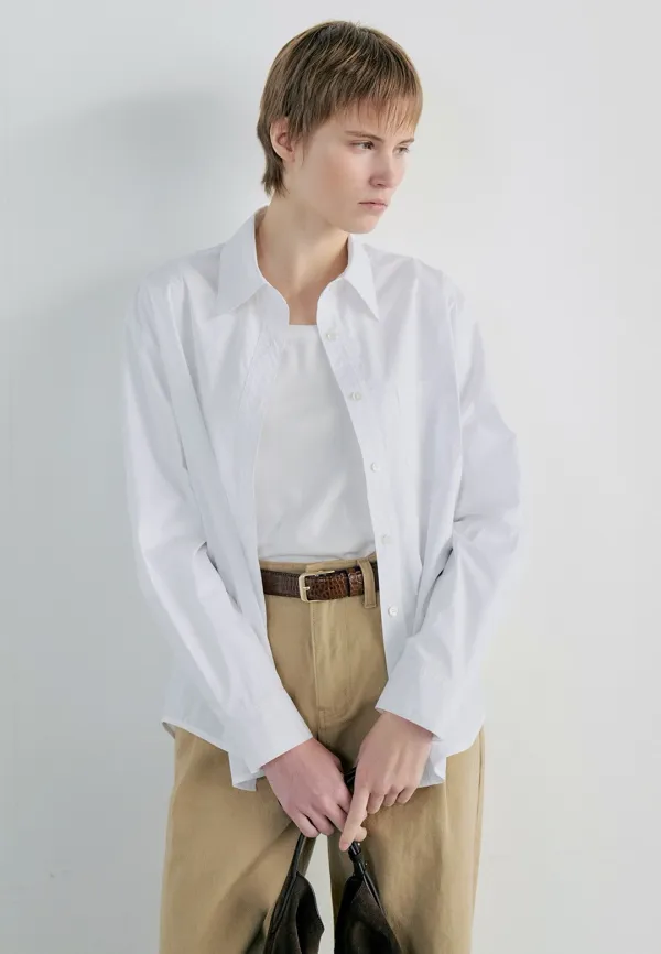 DOUBLE STITCH COMFORT SHIRT - WHITE