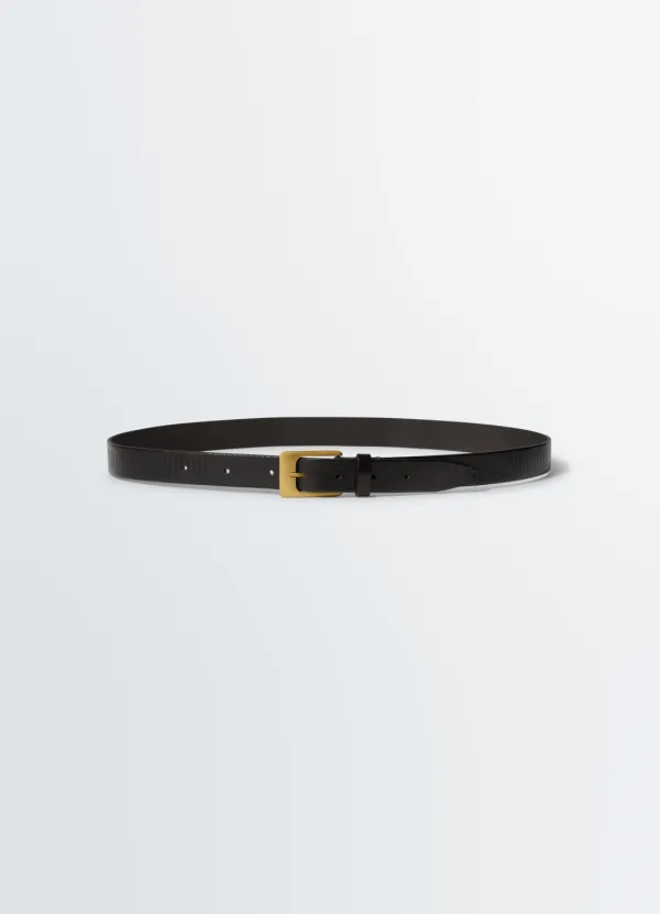 RAIL BELT 25 MM IN LEATHER
