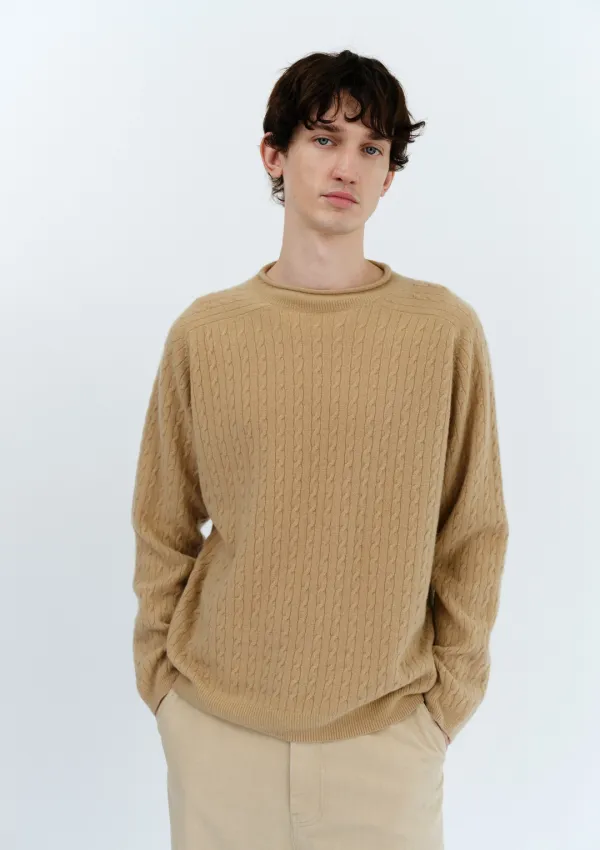 Willow Cable Knit in Beige