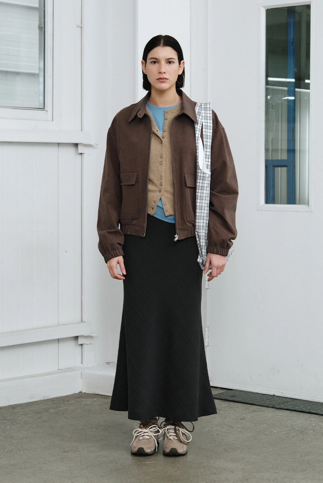 브렌다 브렌든 pocket blouson - cocoa 상품 이미지 2