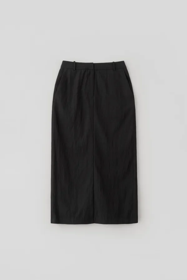 Summer Tailored Skirt_Black