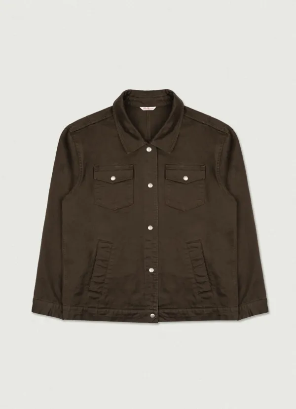 2nd/ Bay Washed Cotton Jacket [brown]