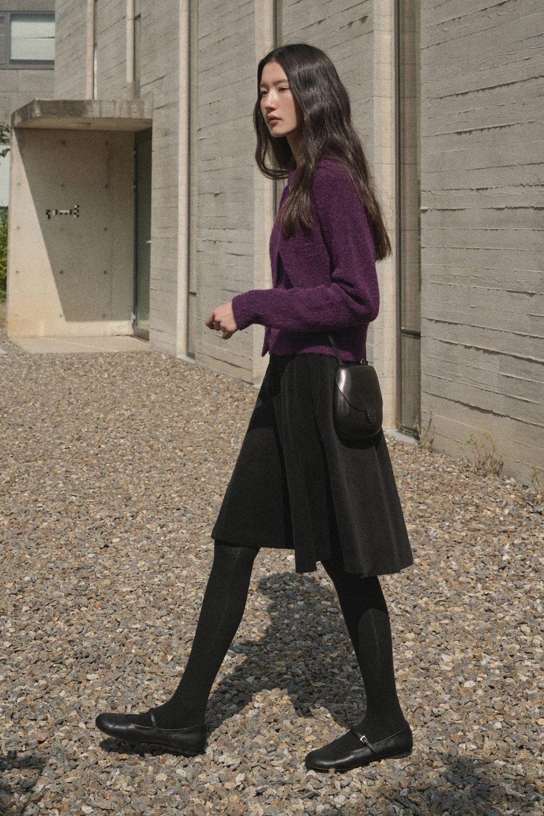 세이지먼트 REMI CORDUROY FLARE HALF SKIRT_BLACK 상품 이미지 2