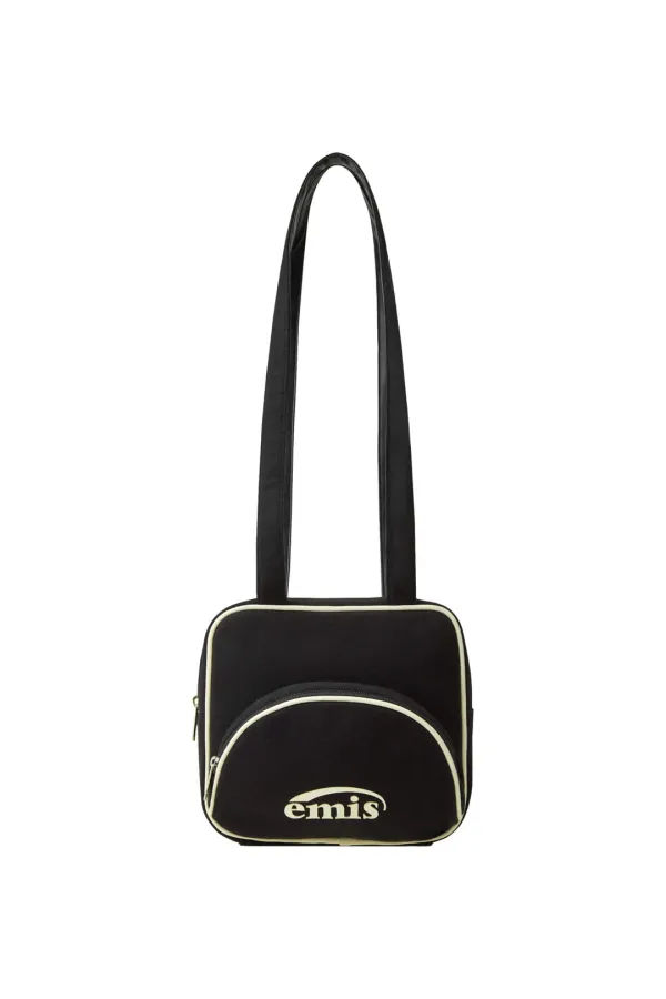 JERSEY LOGO SHOULDER BAG-BLACK