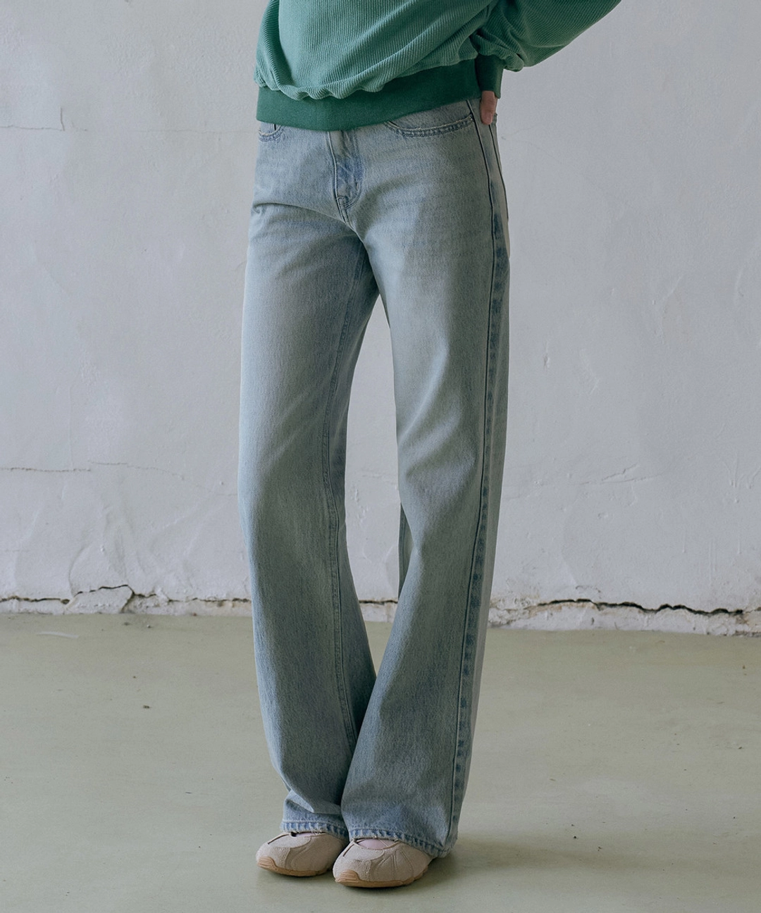 반원 아뜰리에 P3325 빈티지 워시드 데님_Light blue 상품 이미지 2