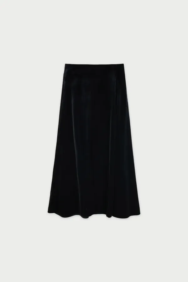 Cosmo velvet skirt_black