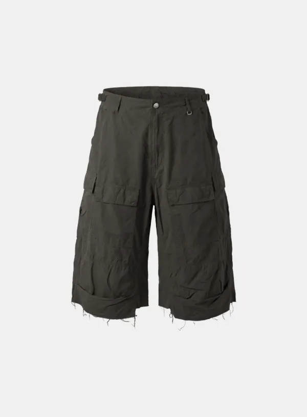 [w-srt26-015] Arc Bermuda Pants - Charcoal