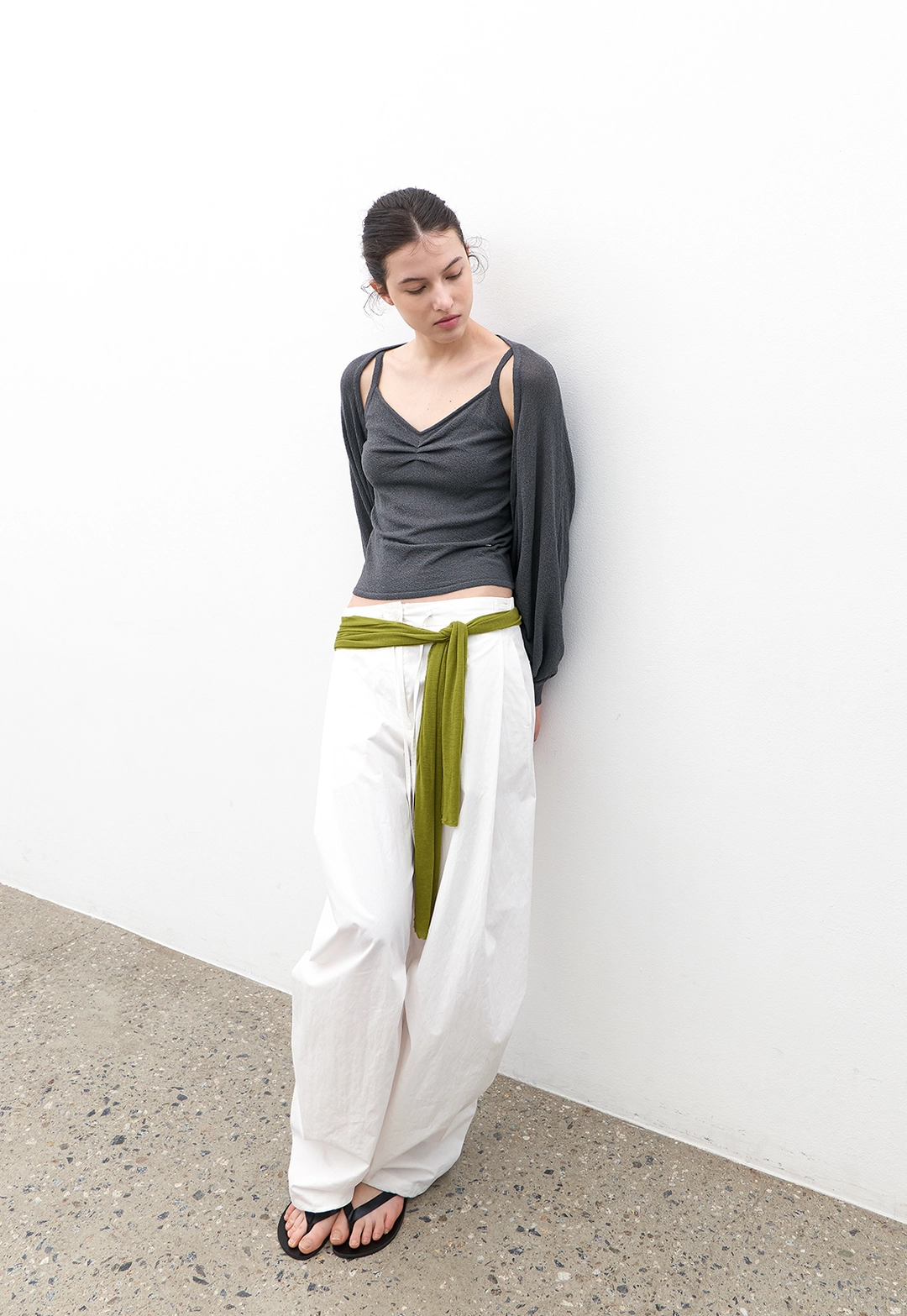 아뜰리에 나인 (CD-2265)BOUCLE SHIRRING BOLERO & TOP SET 상품 이미지 2