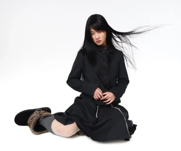 ROUNDED RAW HEM JACKET CHARCOAL